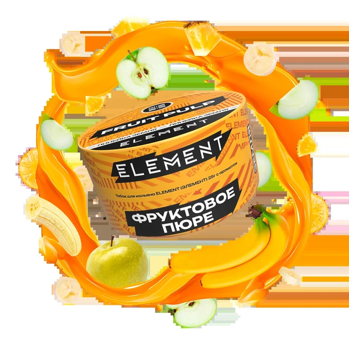 Табак для кальяна Element Fruit Pulp (Банан Яблоко Ананас) Earth 25 гр