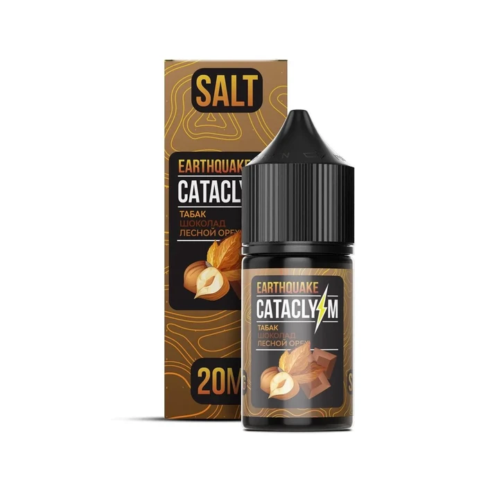 Жидкость Cataclysm Salt 20 мг Earthquake (Табак Шоколад Лесной Орех) 30 мл