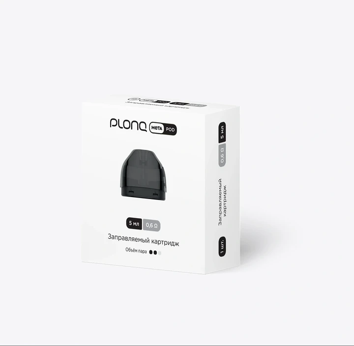 Заправляемый картридж Plonq Meta Pod 0.6 Ω 5 Мл
