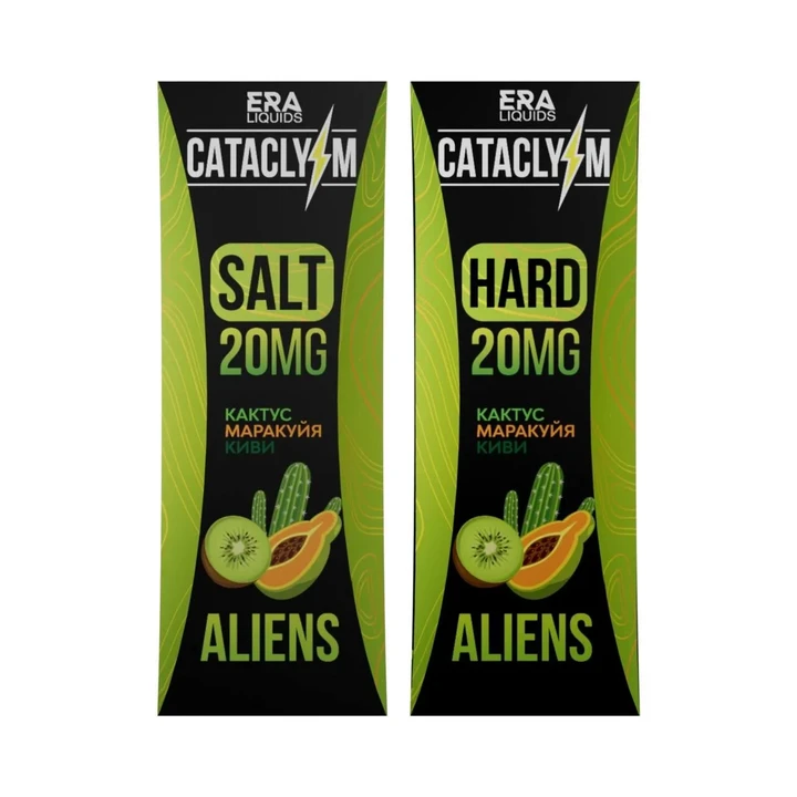 Жидкость Cataclysm Salt 20 мг Aliens (Кактус Маракуйя Киви) 30 мл
