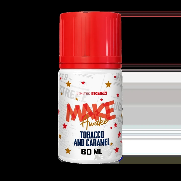 Жидкость Make Awake 6 Mg Tobacco and Caramel (Солёная Карамель Табак) 60 мл