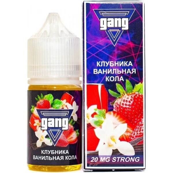 Жидкость Gang Gangliquid Клубника Ванильная Кола 30Мл 20 Strong