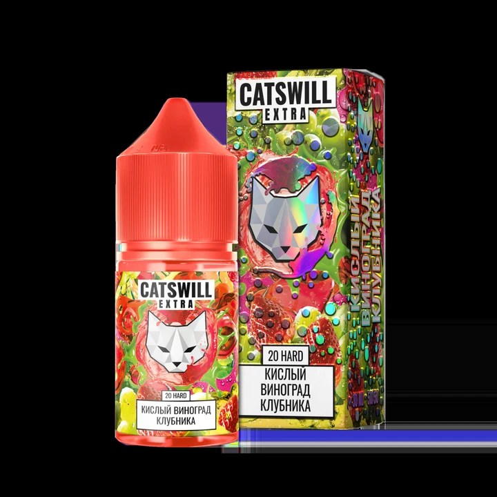 Жидкость Catswill Extra Strong Кислый Виноград Клубника 30 мл