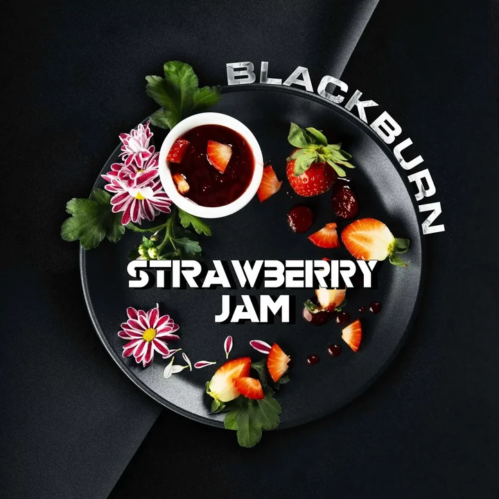 Табак для кальяна Black Burn Strawberry Jam (Клубничный Джем) 100 гр