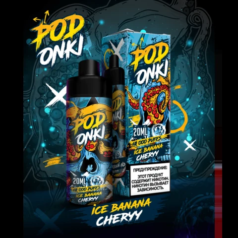 Podonki 10000 Dual Mesh Ice Banana Cherry