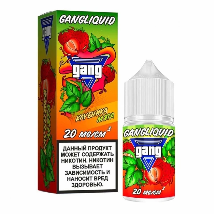 Жидкость Gang Salt Клубника Мята 30Мл 20