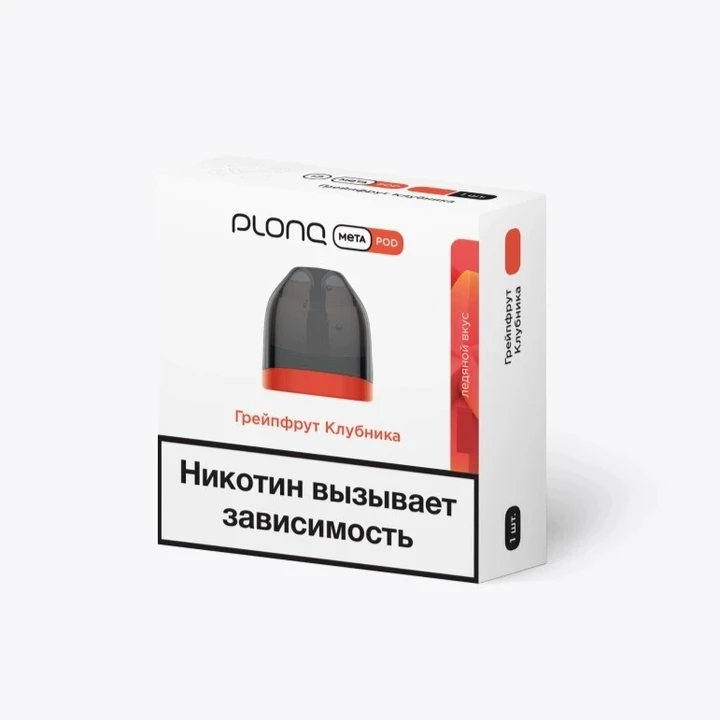 Предзаправленный Картридж Plonq Meta Pod Грейпфрут Клубника 0.8 Ω 8 мл
