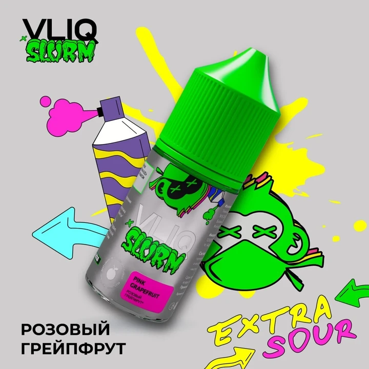 Жидкость Vliq x Slurm Strong Розовый Грейпфрут 30 мл