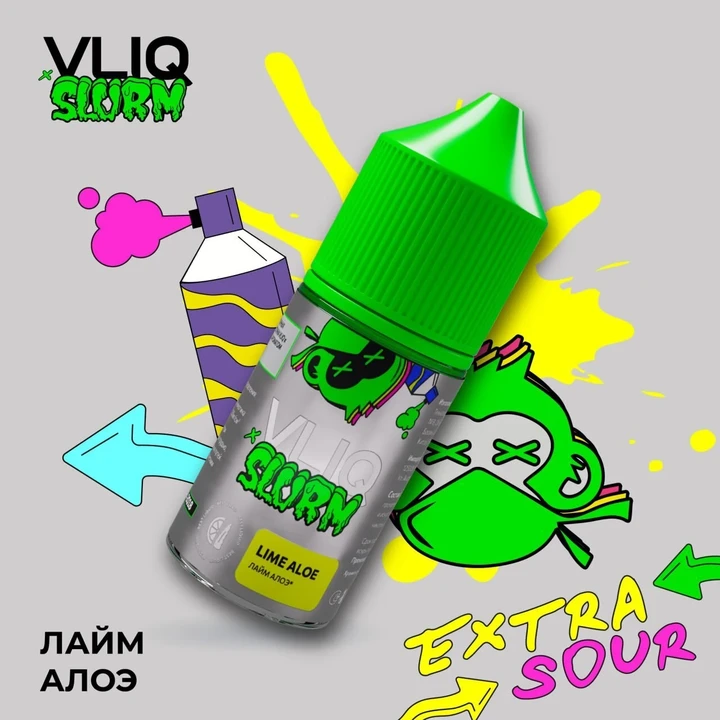 Жидкость Vliq x Slurm Strong Лайм Алоэ 30 мл