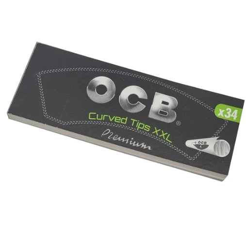 Сигарет.фильтры OCB бумажные изогнутые (50пач x34 листа) (98мм х 28мм) BFOCBXXLCU50/34