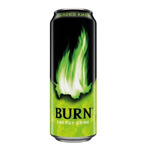 Напиток энерг. BURN Яблоко Киви 0,44