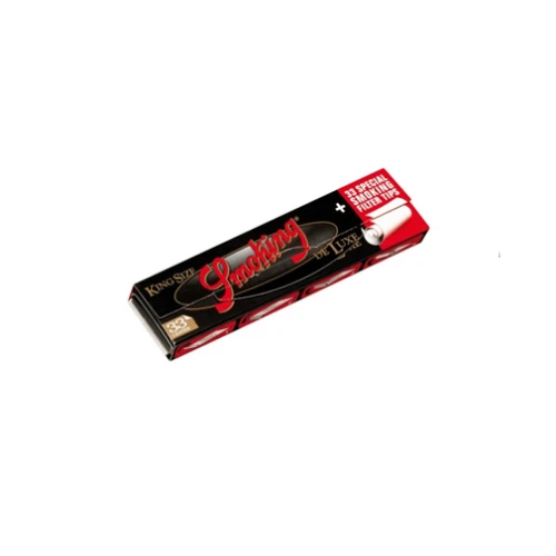 Бумага для самокруток SMOKING KING SIZE DELUXE + FILTER TIPS*33*24